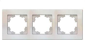 Рамка 3-x местная жемчуг Афина