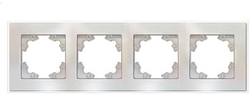 Рамка 4-x местная жемчуг Афина