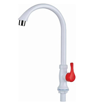 PL3-269F-1 Кран для одной воды, из высокопрочного пластика-белый