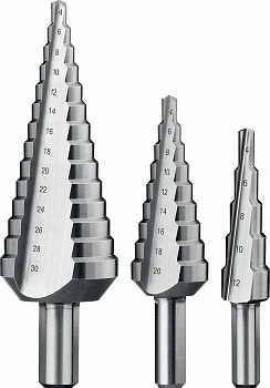 Ступенчатое сверло с шестигранным хвостовиком 4-12 Блистер