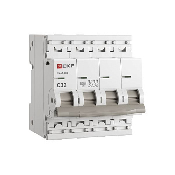 EKF Автоматический выключатель 4P 32А (C) 6кА ВА 47-63N PROxima