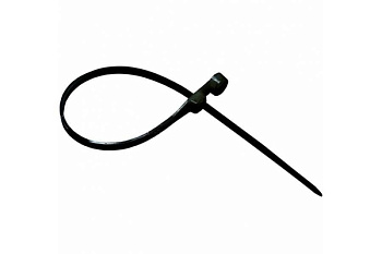 Хомут-стяжка нейлоновая под винт 150x3,6 мм, черная, упаковка 100 шт. Rexant