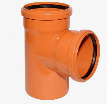 Тройник канализационный "Россия" (наружный) (110х90°)