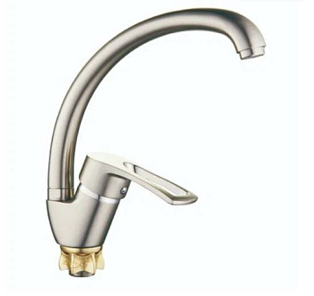 YUB4-A181KH, смеситель для кухни боковой на гайке сатин