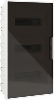 DKC Щиток 36 мод встраиваемый FRAME,белый,с тонированной дверцей, с 4 шинами PEN 2шт на 8отв.и 10отв