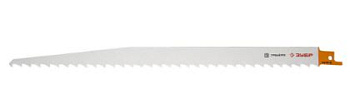 Полотно ЗУБР для сабельной эл. ножовки Cr-V,быстрый грубый рез, заготовки дров.