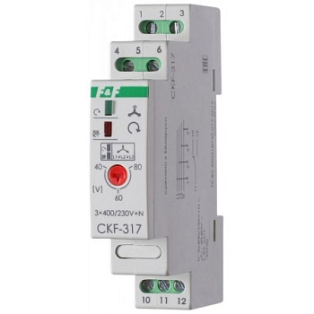 Реле контроля наличия и чередования фаз CKF-318-1 