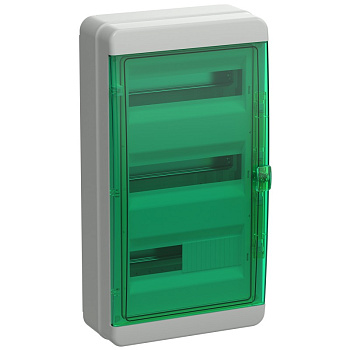 IEK TEKFOR Корпус пласт. КМПн-36 IP65 зелен. прозр. дверь