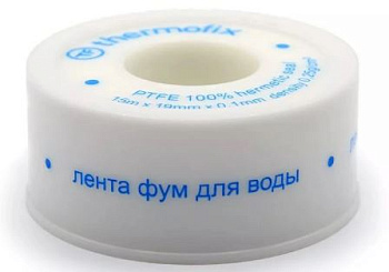 Лента фум "Thermofix" (вода, 0.25 г/см3) (12ммх0,1ммх10м)