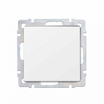 Выключатель проходной 1-клавишный 10А белый "Нептун"