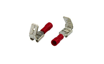 Клемма плоская изолированная (гнездо+штекер-7.4мм+6.3мм) 0.5-1.5кв.мм (PDDD1.25-250) Rexant 