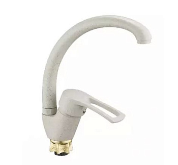 YUB4-A181KS Смеситель для кухни боковой на гайке "гранит бежевый"