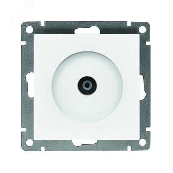 Розетка TV белый Афина