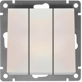 Выключатель жемчуг 3-кл Афина