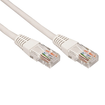 Патч-корд UTP REXANT категория 5e RJ45-RJ45 неэкранированный PVC серый 20 м
