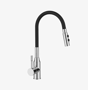 Смеситель Milardo Meal  для кухни хром/черный