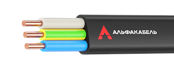 Кабель силовой медный ВВГпнг(А)-LS 3х1,5 АЛЬФАКАБЕЛЬ ГОСТ плоский