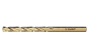 ЗУБР КОБАЛЬТ 5.0х86мм, Сверло по металлу, сталь Р6М5К5, класс А