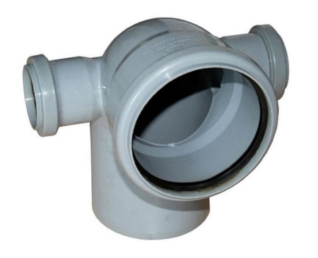 Отвод канализационный  (левый правый) (110х110х50х50х90°)