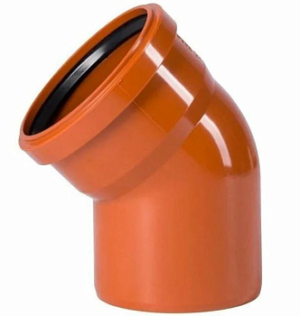 Отвод канализационный "Россия" (наружный) (110х30°)