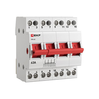 EKF PROxima Трехпозиционный переключатель ТПС-63 4P 63А
