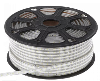 Лента с/д LE 5050-60 14,4Вт 6500K IP67 220В бухта 50м