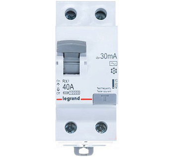 Выключатель дифференциального тока 2п 40А 30мА тип AC RX3  402025 УЗО