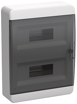 IEK TEKFOR Корпус пласт. ЩРН-П-24 IP41 черн. прозр. дверь