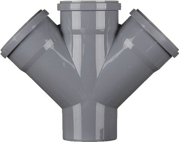 Крестовина канализационная "Россия" (110х110х110х45°)