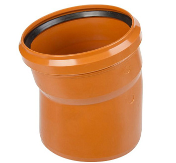 Отвод канализационный "Россия" (наружный) (110х15°)